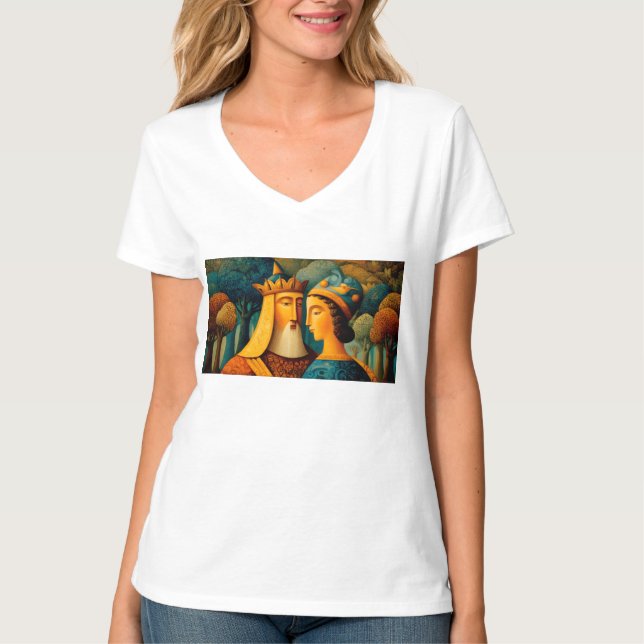 Womens V-Neck T-Shirt (Framsida)