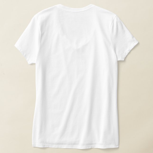 Women's V neck T Shirt (Laydown Baksida)