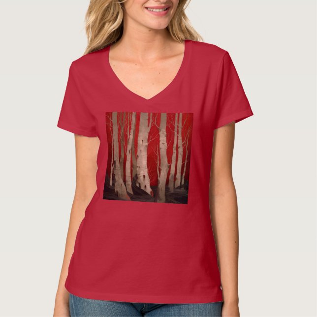 Womens V-Neck T-Shirt (Framsida)