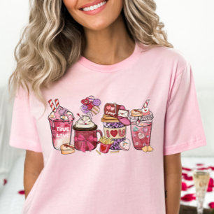 Womens Valentines Day Shirt, Valentine Coffee  T Shirt