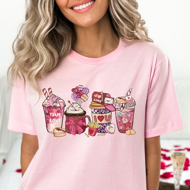 Womens Valentines Day Shirt, Valentine Coffee  T Shirt (Skapare uppladdad)