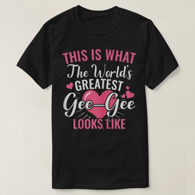 Womens Världsmästare GeeGee ser ut som Best Ge T Shirt (Design framsida)