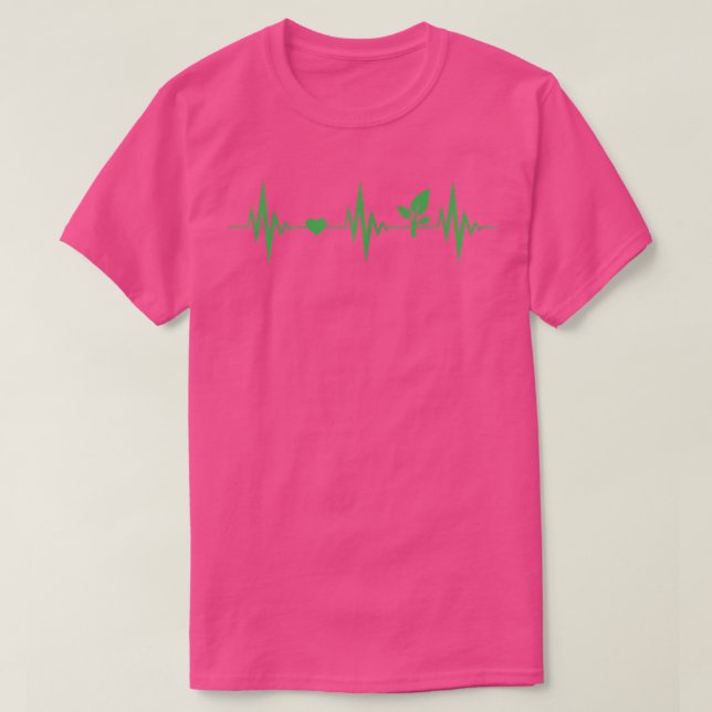 Womens Vegan Heartslag T Shirt (Design framsida)