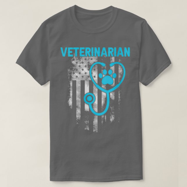 Womens Veterinarian Funny Veterinary Student T Shirt (Design framsida)