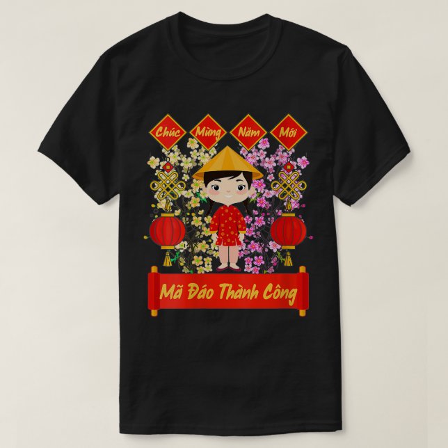 Womens Vietnamese New Year Decorations  Tet 2022 C T Shirt (Design framsida)