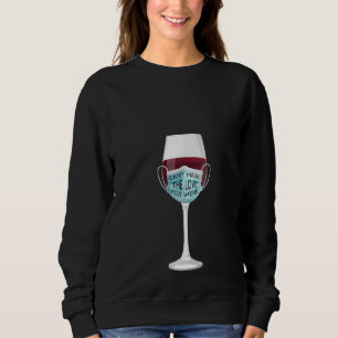 Womens Vin Ansikte Mask Alcohol Humor Funny Dri T Shirt