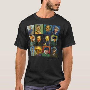 Womens Vincent Van Gogh Självporträtt VNeck T Shirt