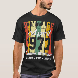 Womens Vintage Begränsad Edition Birthday Dekorati T Shirt