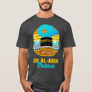 Womens Vintage Eid Al Adha Mubarak Kareem Funny Ha T Shirt
