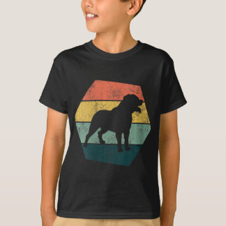 Womens Vintage Hexagon Rottweiler Gift Rottweiler T Shirt