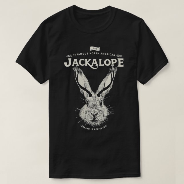 Womens Vintage Jackalope, Spirit Animal, känd T Shirt (Design framsida)