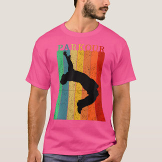 Womens Vintage Parkour Ninja City Free Running Jum T Shirt