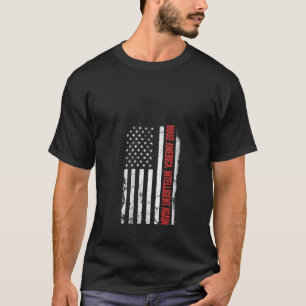 Womens Vintage US American Flagga Gör Amerika till T Shirt