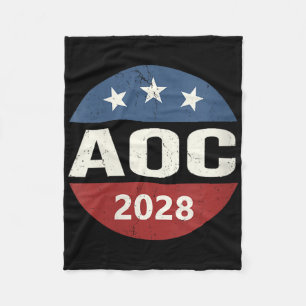 Womens Vintage Vote Alexandria Ocasio-cortez Presi Fleecefilt