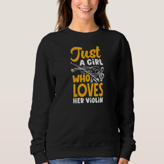 Womens Viola Violinist Just A Girl Who Loves Her V T Shirt