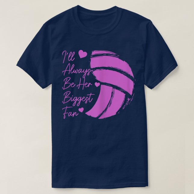 Womens Volleyball Mamma Hennes största Volleyball  T Shirt (Design framsida)