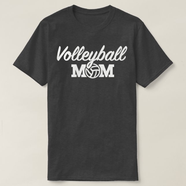 Womens Volleyball mamma T-Shirt (Design framsida)