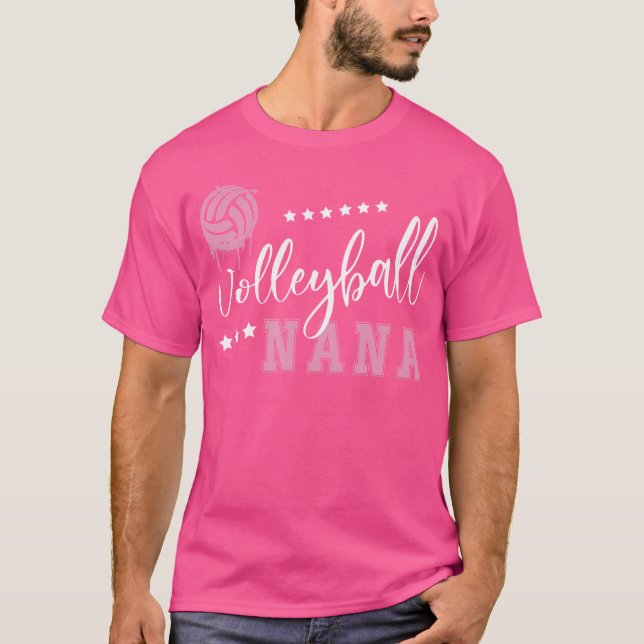 Womens Volleyball Nana Gifts T Shirt (Framsida)