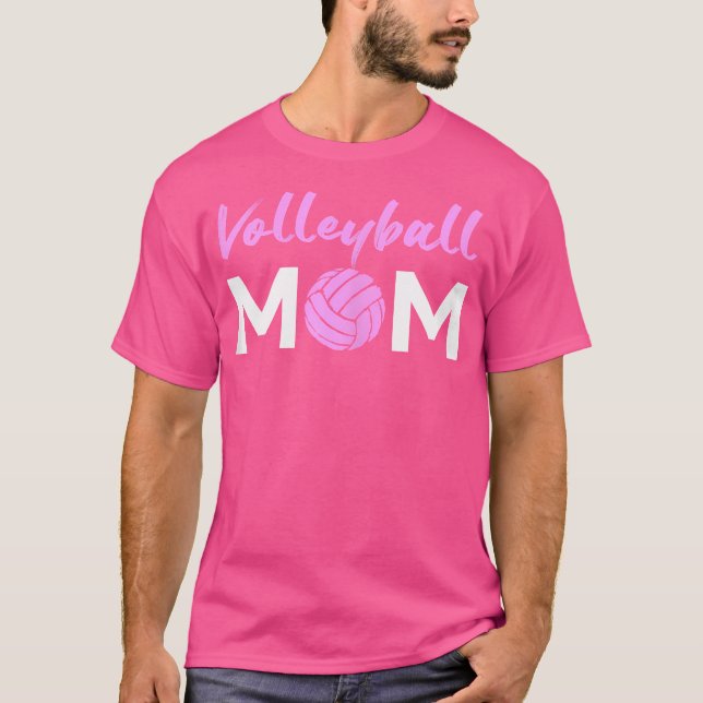 Womens Volleyball Player Volleyball Mamma Beach Vo T Shirt (Framsida)