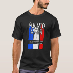 Womens Vuxen Sarcasm Joke Puerto Rican T Shirt