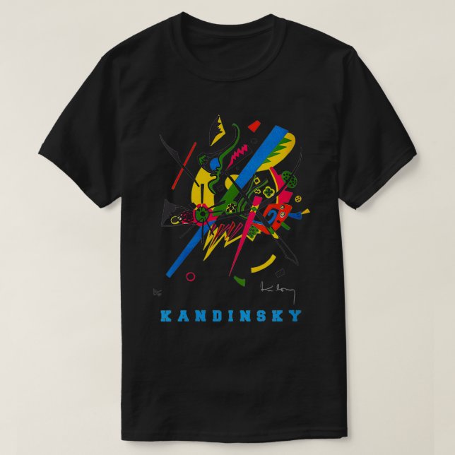 Womens Wassily Kandinsky Abstrakt Art Small Worlds T Shirt (Design framsida)