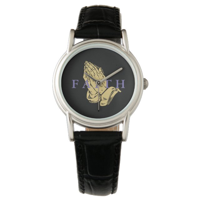 Womens Watch-Händer of Prayer Faith Armbandsur (Framsida)