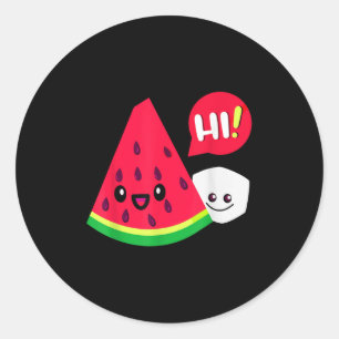 Womens Watermelon Sugar Hi Funny Say Hi Summer Runt Klistermärke