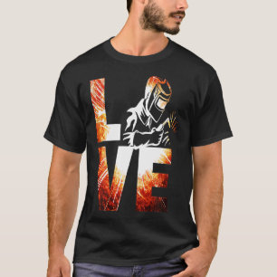 Womens Welder Kärlek, Welders Wife Girlkompis Gift T Shirt