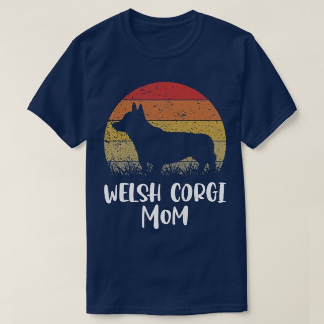 Womens Welsh Corgi Hund Mamma1680 T Shirt (Design framsida)