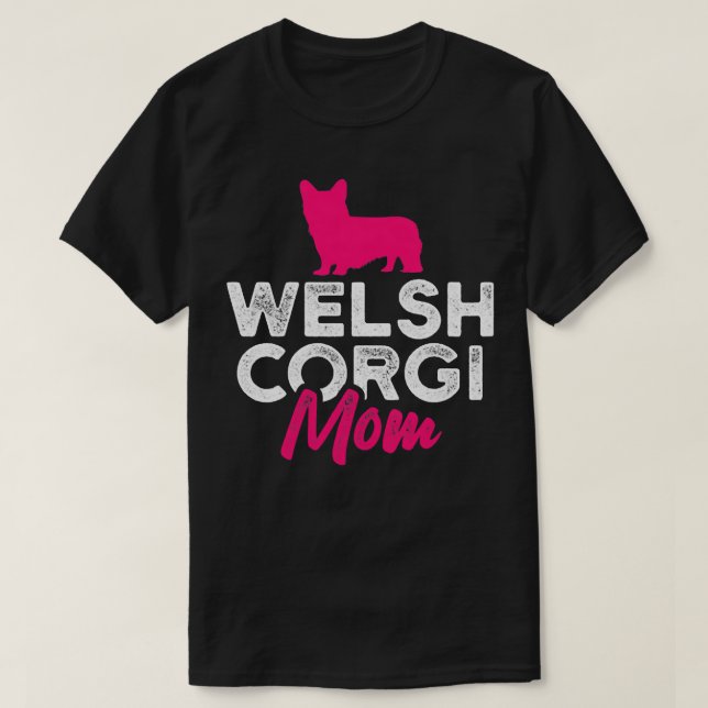 Womens Welsh Corgi Mamma1855 T Shirt (Design framsida)