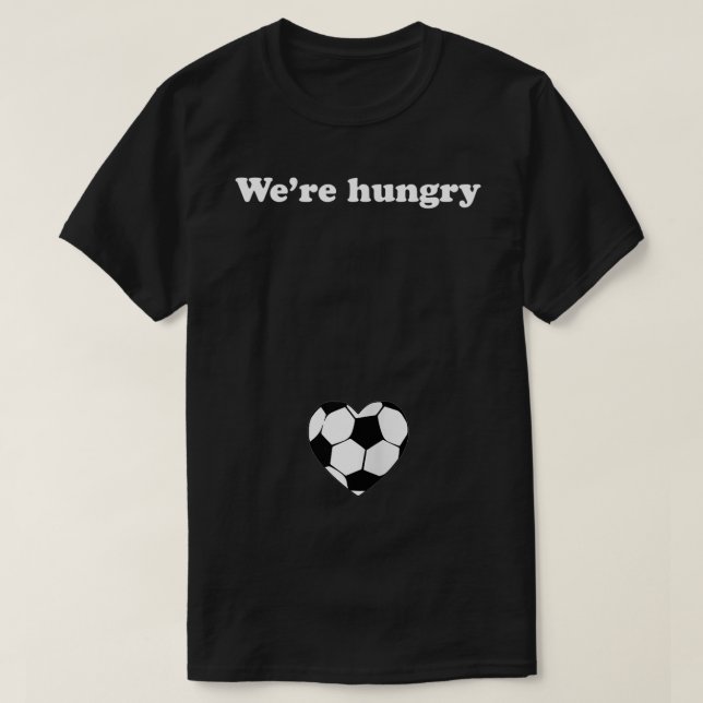 Womens Were Hungry Lover Funny Pregnancy  T Shirt (Design framsida)