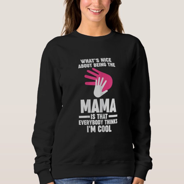 Womens what's nice about being the mama Grandma Ma T Shirt (Framsida)