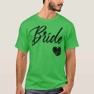 Womens White Bride Fiance Bröllop Honeymoon Bachel T Shirt