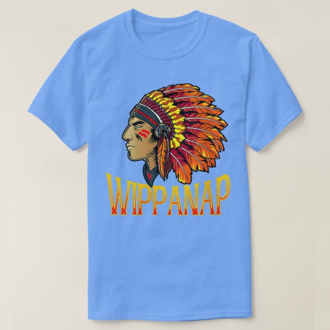 Womens Wippanap Tribe Native American Wippanap Hen T Shirt (Design framsida)
