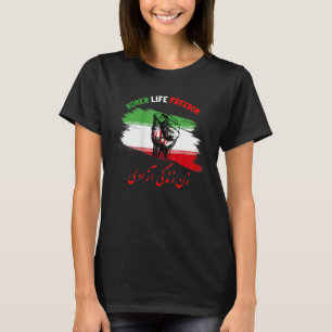 Womens Woman Life Freedom Zan Zendegi Azadi Iran T Shirt