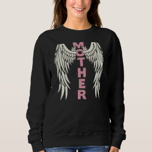 Womens Woman Mor Angel Vingar Best Mamma Mor Da T Shirt