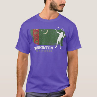 Womens Womens Badminton Turkmenistan Net Games Pla T Shirt