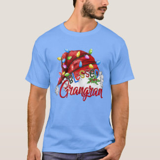 Womens Womens Blsed Grangran Santa Hat Christma T Shirt