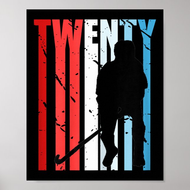 Womens Womens Field Hockey 48th Birthday Player Te Poster (Framsidan)