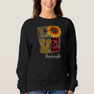 Womens Womens Kärlek Nonnalife Solros Leopard T Shirt