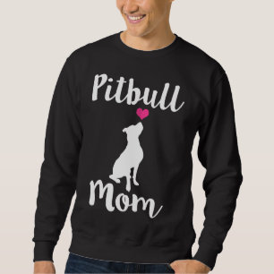 Womens Womens Pitbull Mamma Pit Bull Dog Mamma Lång Ärmad Tröja