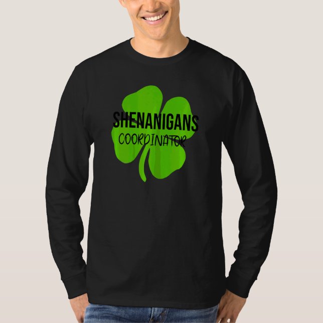 Womens Womens Shenanigans Coordinator Saint Patric T Shirt (Framsida)
