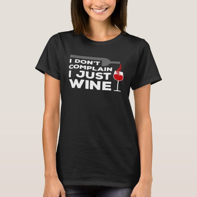 Womens Womens Wine Funny Saying Graphic Tee Ladies (Framsida)