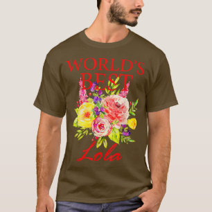 Womens World's Best Lola Filipino Grandma Mor T Shirt