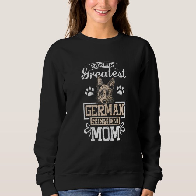 Womens World's greatest german shepherd mom T Shirt (Framsida)
