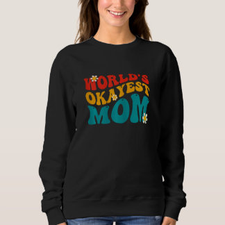 Womens World's Okayest Mom - Funny Mothers Day Ret T Shirt