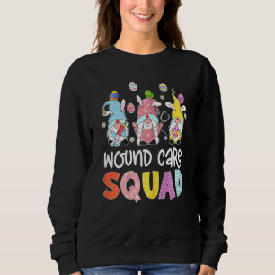 Womens Wound Care Squad Bunny Gnome Eggs Hunting N T Shirt