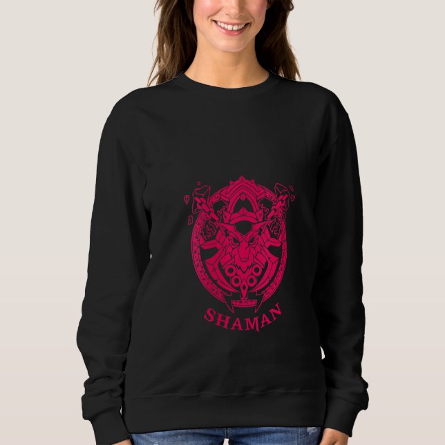 Womens Wow Shaman Gamer T Shirt (Framsida)