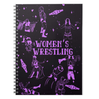 Women's Wrestling Fan Notebook Journal Anteckningsbok
