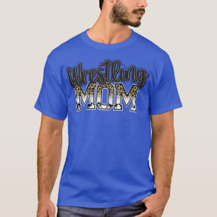Womens Wrestling Mamma Leopard Funny Wrestling Gif T Shirt